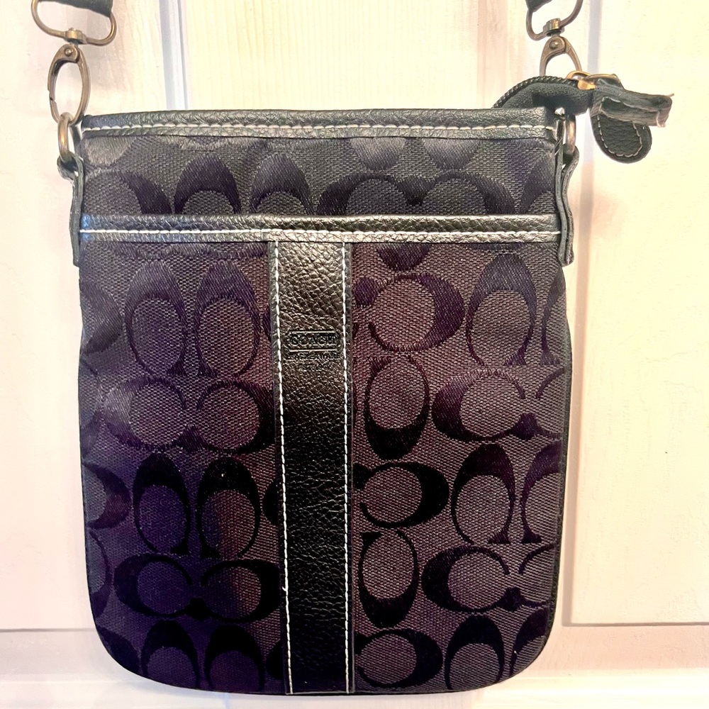 Coach Signature Black Crossbody Bag